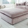 Moderní sametový taburet taupe – Chilios