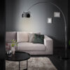 Designová chromová stojací lampa stříbrná – Cancri II