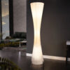 Designová stojací lampa bílá – Pouillac