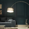 Designová kovová stojací  lampa černá– Circini II