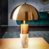 Designová stolní lampa zlatá – Heridé II